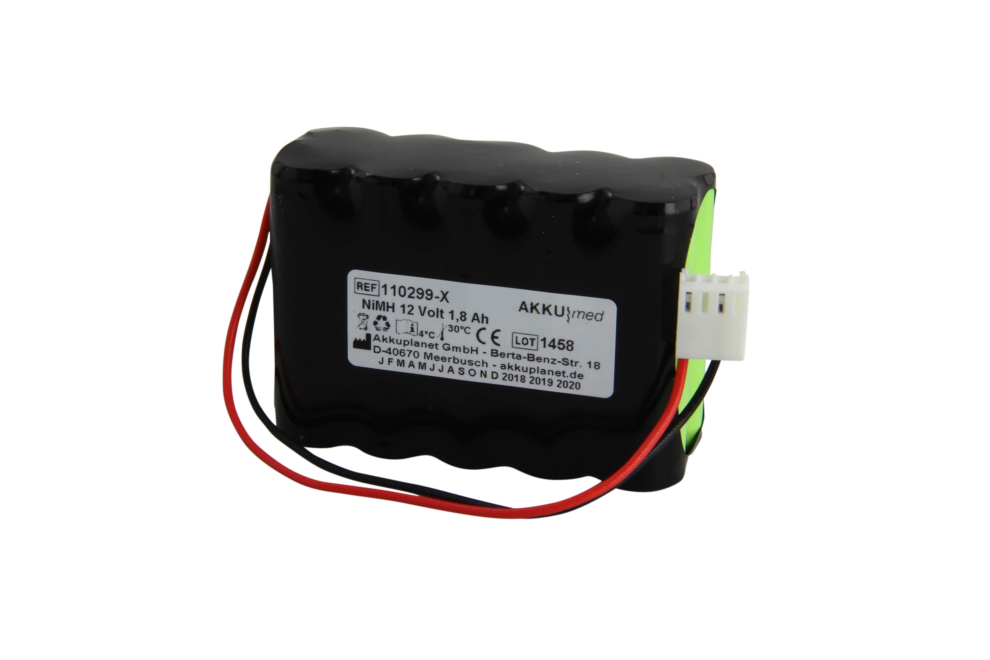 Batterie NiMH compatible avec les pompes à perfusion Codan Argus A707V, A708V